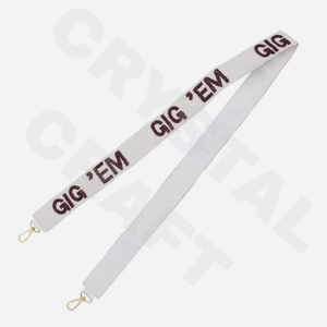 Correa de hombro bordada a mano con cuentas de cristal y algodón, ecológica, personalizable en color/tamaño, para bolso de lujo - Product Image 5