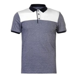 Chemises polo à manches courtes avec impression de logo personnalisé sur le devant, tissu respirant pour hommes, design à motif uni - Product Image 5