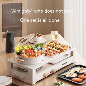 ग्रिल और सूप पॉट के लिए इनडोर 2200W 220V ग्रिल और पॉट 2 में एक कोरियाई bbq ग्रिल बिजली इनडोर - Product Image 5