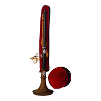 Nadaswaram Ist Quality Vintage Brass Wind Instrument Wooden Reed Pipe Handmade Musical Instrument With Carrying Case for Perfo