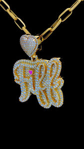 Gran oferta corazón fianza encanto personalizado nombre personalizado plata esterlina chapado en oro Moissanite Pass diamante probador colgante - Product Image 2