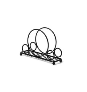 Porta Servilletas de Metal Negro Mate, Estilo Clásico para Decoración del Hogar, Cocina o Restaurante, Diseño Simple Estilo Americano, en Oferta - Product Image 1