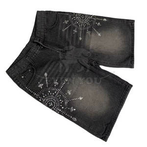 Pantalones Cortos de Moda Premium con Pedrería para Hombre, Detalles Brillantes, para Ropa Casual de Calle - Product Image 3