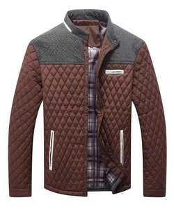Chaqueta Acolchada Transpirable con Capucha Cortavientos para Hombre, Cuello Alto con Cremallera Frontal, Diseño Casual con Bloques de Color en Lona y Poliéster - Product Image 5