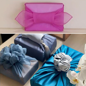 [Goyu] Korean Traditional Crystal Bojagi Single Layer Silk Wrapping Cloth Sheer Luxury Reusable Gift Packaging Fabric <b>Wrap</b> - Product Image 4