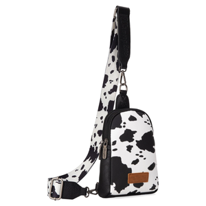 Mochila con estampado de vaca y correa de hombro arqueada, mochila unisex de moda con respaldo suave, 20-36L, impermeable, para senderismo al aire libre - Product Image 4