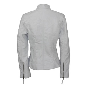 Las mujeres de invierno de cuero de piel de oveja chaqueta - Product Image 2