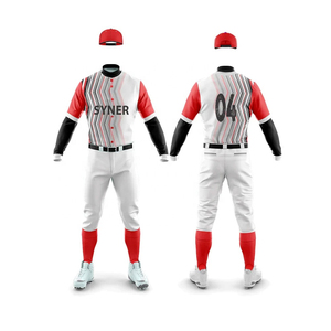 Custom Made Men's Baseball Uniform Short Sleeve Breathable Quick Dry 100% Polyester Plus Size Adult Logo Printing Pakistan - Product Image 3
