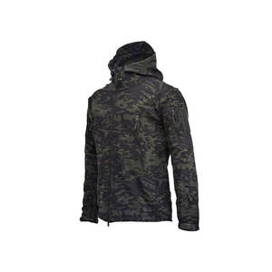 Vestes de ski pour hommes imprimées OEM, à capuche, coupe-vent, respirantes, imperméables 10 000 mm, grande taille, isolation synthétique 220 g, fermeture éclair - Product Image 6