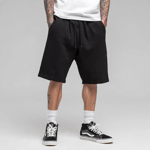 Pantalones Cortos de Felpa para Hombre, Estilo Urbano, 400 GSM, Algodón Grueso, Casuales, Rectos, con Múltiples Bolsillos - Product Image 2