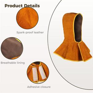 Dernières conceptions de casques de soudage pour hommes, vêtements de sécurité en cuir de qualité supérieure confortables, casques de soudage - Product Image 6
