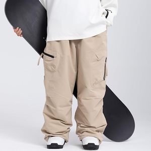 Pantalon de ski unisexe de haute qualité 100% nylon, vêtements de sport, plusieurs couleurs unies, coupe-vent, chauffant, imperméable, écologique, 500g, pour l'extérieur - Product Image 3