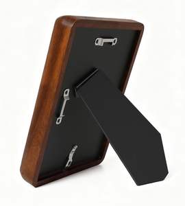 Wood Picture <b>Frame</b> Natural Solid Oak Wood Photo <b>Frame</b> with Real Tabletop & <b>Wall</b> Mount Horizontal/Vertical Display Home Decor - Product Image 4