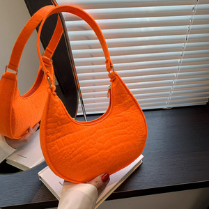 Sacs de soirée bandoulière pour femme en cuir PU original, collection Printemps-Été 2026, sacs seau pour femme - Product Image 4