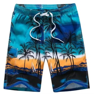 Shorts de bain pour hommes en spandex extensible 2 directions, légers, respirants, séchage rapide, impression par sublimation personnalisée - Product Image 1