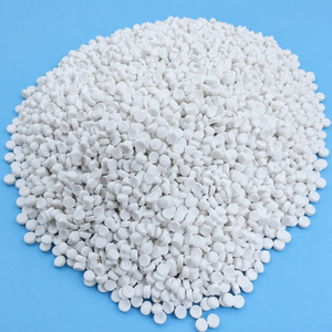 Mejor Precio, Superventas: Carbonato de Calcio en Gránulos (Masterbatch) en Formato Blanco Natural, Materia Prima para Bidones - Product Image 1