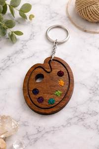 Premium <b>Custom</b> Blank Wood Keychain Personalized Acacia Wooden Keyring Sales Cheap Blank Wood <b>Key</b> <b>Ring</b> - Product Image 3