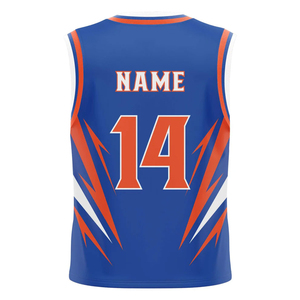 Unisex Custom Breathable and Quick Dry Printed Logo Summer Set Blank Team <b>Name</b> Reversible Basketball Jersey blank embroidery - Product Image 5