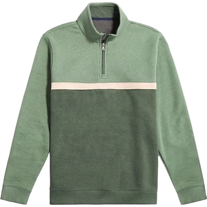 เสื้อสเวตเชิ้ตซิป 1/4 คุณภาพสูงแบบกำหนดเองสำหรับทุกเพศ เสื้อพูลโอเวอร์ซิปครึ่งตัวสำหรับผู้ชาย เสื้อฮู้ดครอปซิปครึ่งตัว - Product Image 1