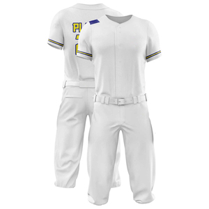 Uniformes de Béisbol Personalizados OEM de Poliéster/Nailon Transpirable para Hombre, Ropa de Entrenamiento de Secado Rápido y Protección UV, al Por Mayor al Mejor Precio - Product Image 1
