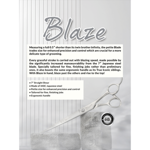 Tijeras de Peluquería Profesionales True Iconic Blaze de 7 Pulgadas, Hechas de Acero Japonés 440C - Product Image 1