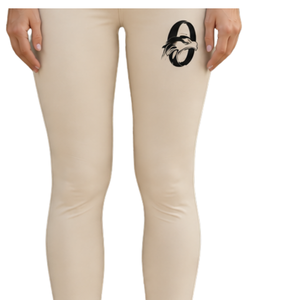 Pantalon d'équitation beige pour femme, taille haute, extensible, avec grip aux genoux, pour entraînement, compétition, sport et usage décontracté - Product Image 4