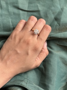 Anillo de Diamante Tallado en Oro Amarillo de 14K, Cultivado en Laboratorio, Certificado IGI, Joyería Elegante, Diseño Atemporal, Brillo Natural, Anillo de Compromiso, Oro Estilo Sty - Product Image 5