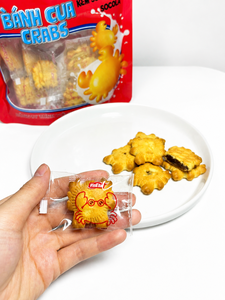 Fabricant OEM ODM de biscuits sandwichs en forme de crabe, croustillants à l'extérieur, fourrés au chocolat crémeux, texture semi-dure - Product Image 5