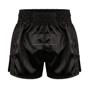 Shorts de boxe Muay Thai et de kickboxing MMA unisexes OEM personnalisés Vivouge Industries en satin 100 % polyester 220g légers - Product Image 2