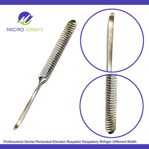 Élévateur périostal dentaire professionnel, Raspator, Raspatory, Williger, différentes largeurs, acier inoxydable, instruments de haute qualité - Product Image 3