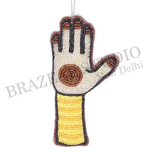 Adornos Navideños Personalizados Bordados en Terciopelo Satinado de Estudio Brazeal, Hechos a Mano y Ecológicos, con Camellos, Caballitos de Mar y Estrellas - Product Image 2