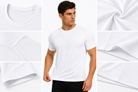 Kaos Gym Performance 100% Katun Bernapas Cepat Kering Menjaga Kesejukan Saat Latihan Intens, Ramping, Regular Fit, Ramah Lingkungan, Lembut