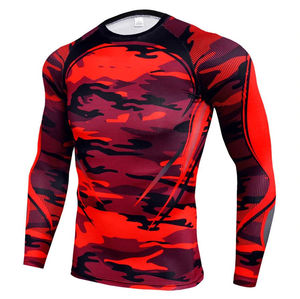 Green And Brown Striped Long Sleeve Rash Guard Quick Dry Polyester Unisex Adult <b>Swim</b> Shirt Sport <b>Top</b> - Product Image 2