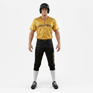 Wholesale High Performance <b>Baseball</b> Uniform Custom Team Jersey <b>Set</b> Breathable Lightweight Athletic Sportswear - Product Image 3