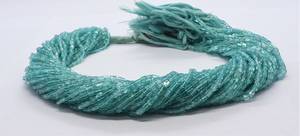 Perles d'apatite bleu ciel naturel, forme carrée simple, 3x5MM, perles de pierres précieuses d'apatite rectangulaires lisses, perles d'apatite bleu ciel naturel - Product Image 6