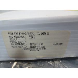 Anillo de Fijación TEL ES1810-224511C11 de 8" -NW-2 (8K-ESC) - Equipo y Piezas de Semiconductores de Confianza de Trusted Global Legacy - Product Image 3