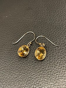 Citrine Drop Earrings Sterling Silver Earrings November Birthstone Women Jewelry Minimalist Earrings <b>Gift</b> <b>For</b> <b>Her</b> Fashion - Product Image 5