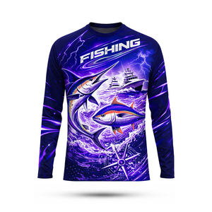 Camisa de Manga Larga Transpirable con Botones y Protección Solar UPF 50+, de Secado Rápido, Tallas Grandes, con Logotipo Personalizado, en Oferta - Product Image 6