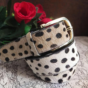 เข็มขัดหนังสัตว์ขนสัตว์เข็มขัดหนังแท้ปรับได้ทันสมัยเข็มขัดคุณภาพสูง - Product Image 1