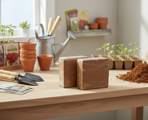 Bloc de fibre de coco en vrac 5kg 30x30x15cm à faible EC, conditionneur de sol B2B, direct usine - Product Image 1