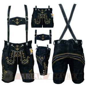 Bavarian Lederhosen - Oktoberfest Lederhosen - German Lederhosen <b>Shorts</b> - Trachten <b>Men</b> Wear for Oktoberfest 2025 - Product Image 1