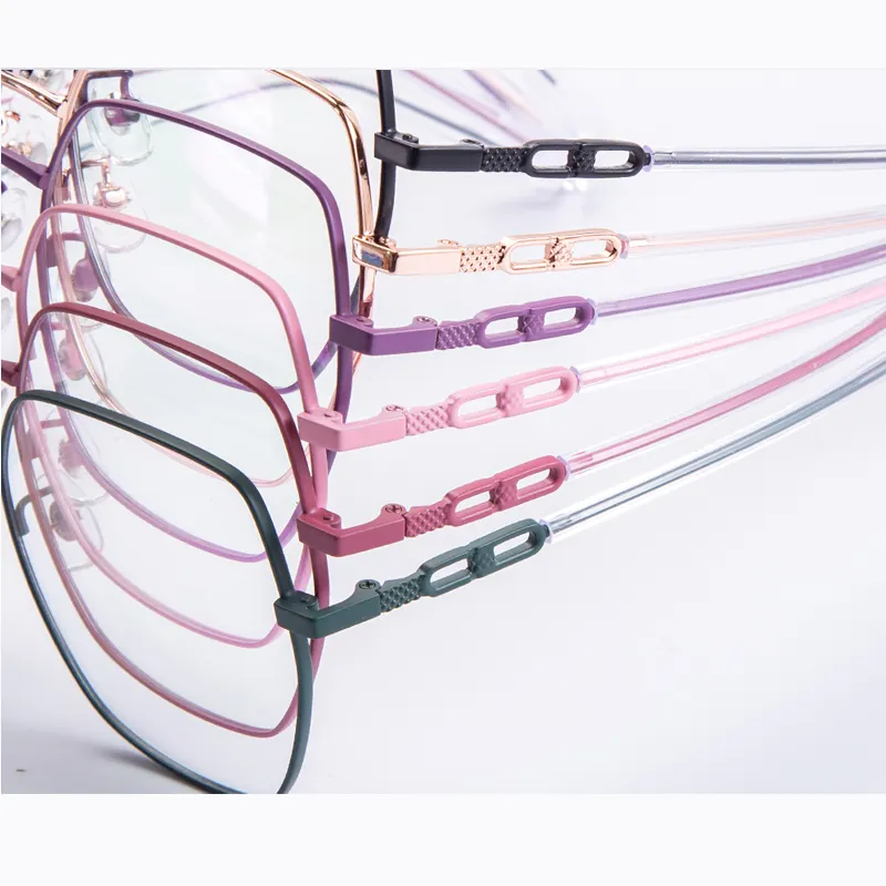 マルコデロスレンテスレディファッションB-チタンIPフレーム中空透明テンプル眼鏡眼鏡眼鏡フレーム