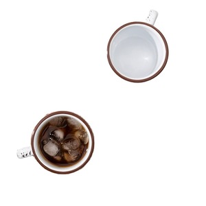 [esomeim] Tasse en céramique multi-usages en beige/vert/blanc, résistante aux éclats, construction robuste, design durable - Product Image 1