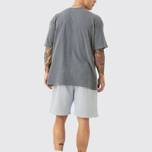 T-shirt surdimensionné en coton à impression en relief de haute qualité, modèle 2026, pour homme, coupe ras du cou, fitness, grammage lourd, personnalisé - Product Image 6