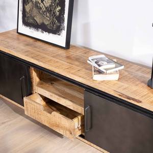 Meuble TV Vandana Silver Value 180 cm avec portes coulissantes en métal et en bois Character - Product Image 2