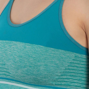 Soutien-gorge de sport pour femme en Spandex/Nylon, maintien élevé, respirant, bretelles réglables, logo personnalisable sur le devant, idéal pour la gym et le yoga - Product Image 5