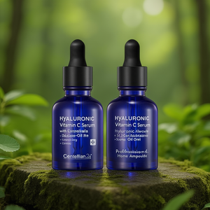 Sérum à l'acide hyaluronique et à la vitamine C avec Centella Asiatica - Sans huile - Ampoule professionnelle pour usage domestique - Product Image 3