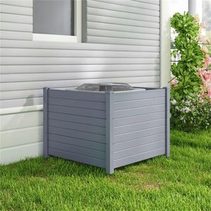 Recinzione e Cancelli Decorativi da Esterno in Acciaio Zincato 48'' X 38'', Design Modulare con Caratteristiche Antivento per Cortile e Giardino - Product Image 1