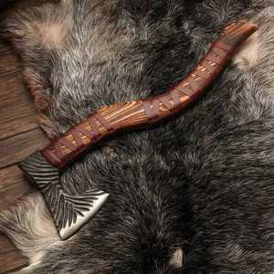 Premium THEWIZ CRAFTS Industrial Grade Tomahawk Hatchet High Carbon Steel Viking <b>Axe</b> Wholesale Camping Survival <b>Axe</b> <b>Wooden</b> - Product Image 3