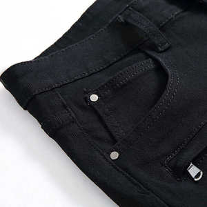 Pantalones Cortos de Mezclilla Casuales para Hombre, con Cordón, Estilo Urbano, de Secado Rápido, Transpirables, Tejidos, para la Playa, con Bordado y Bolsillos, para Verano - Product Image 5